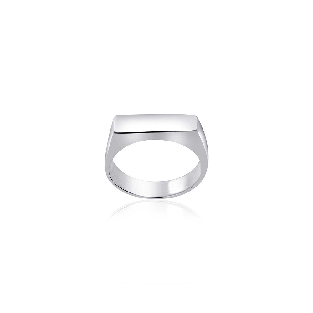 Modern Style Plain Silver Ring with 925 Sterling Silver