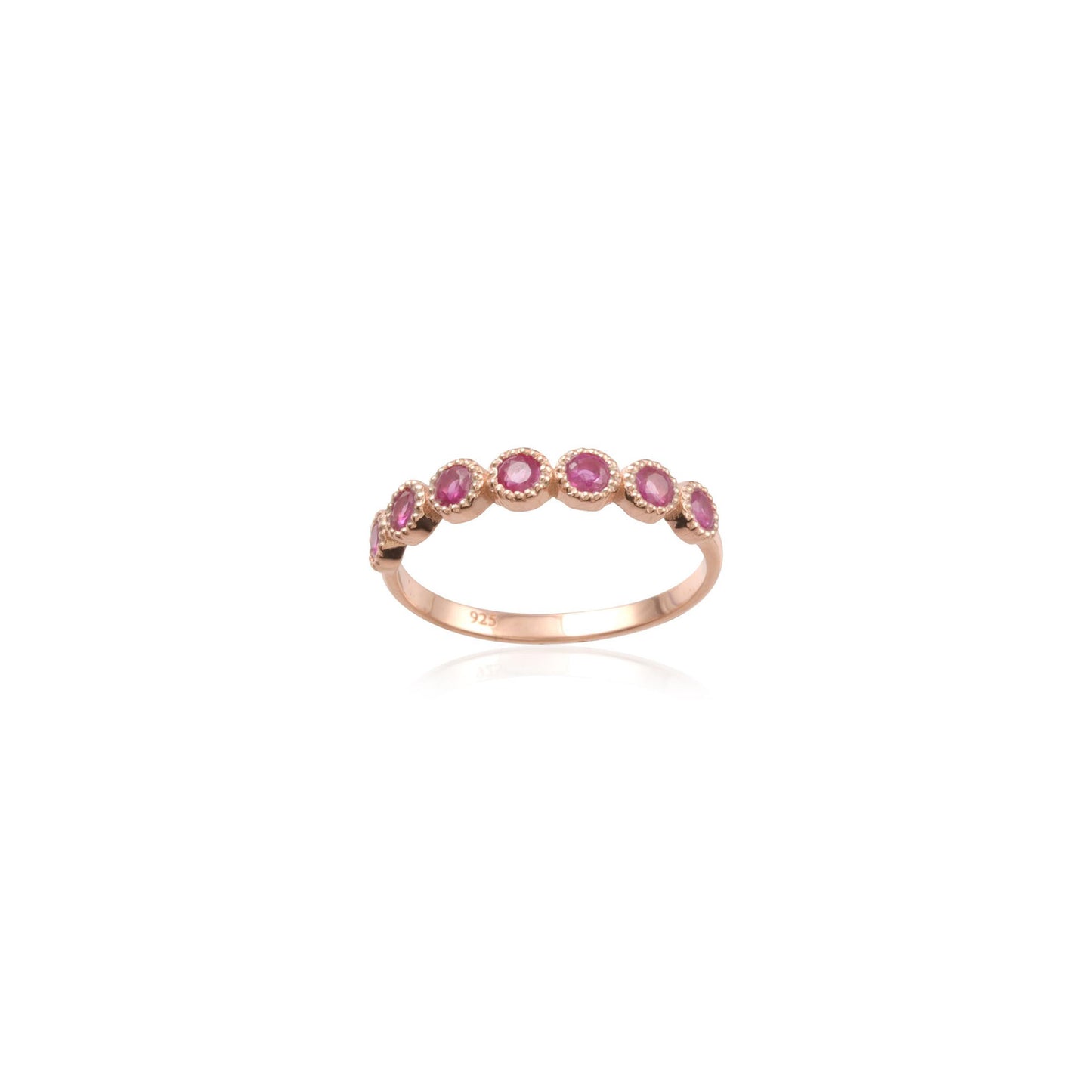 Silver Multi Gemstone Ring