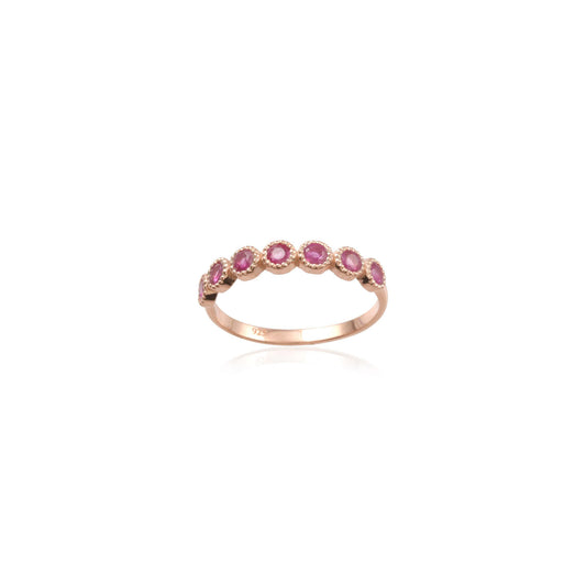 Silver Multi Gemstone Ring