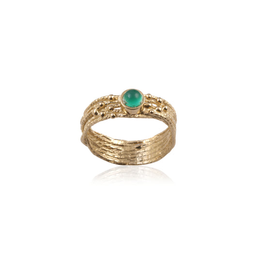 Silver Single Stone Ring
