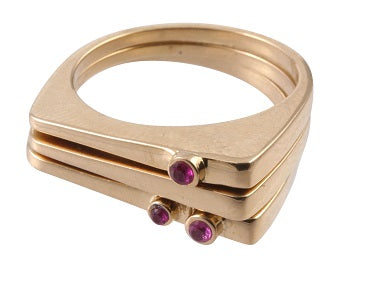925 Silver Modern Stone Ring