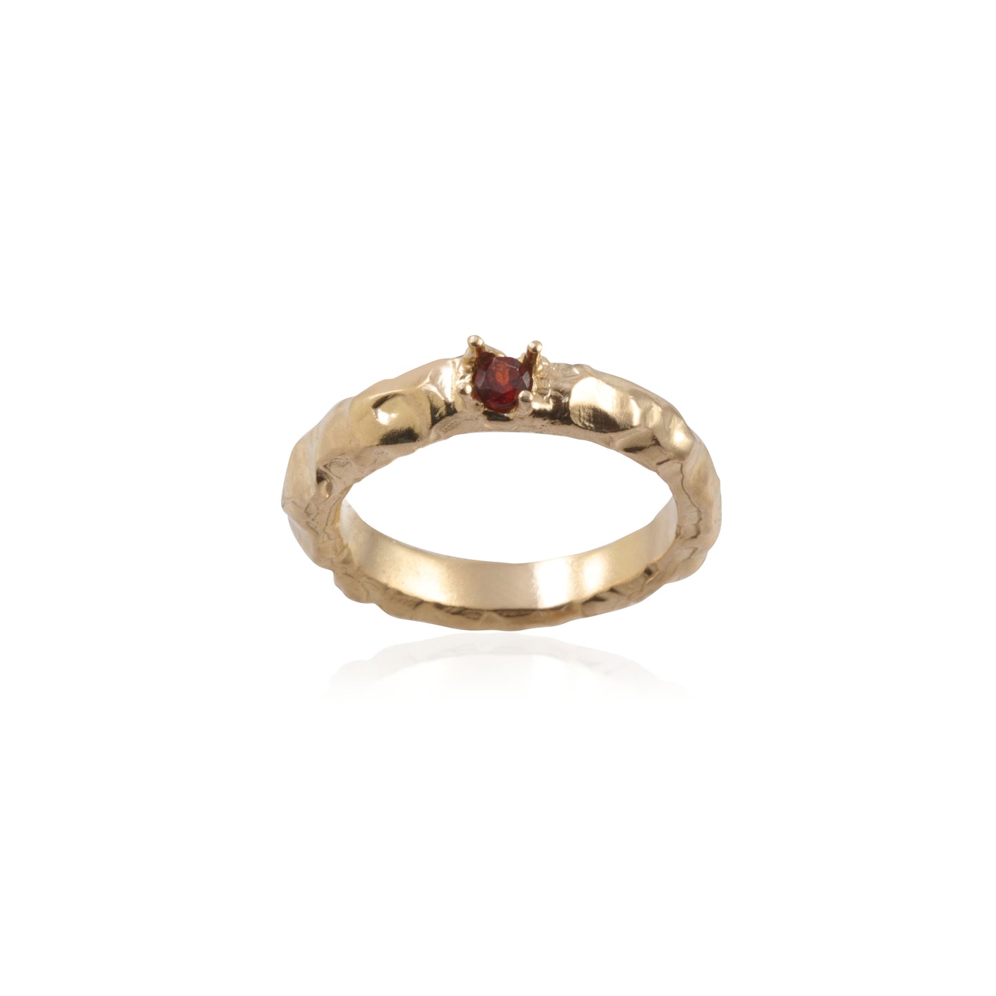 Silver Modern Gemstone Ring