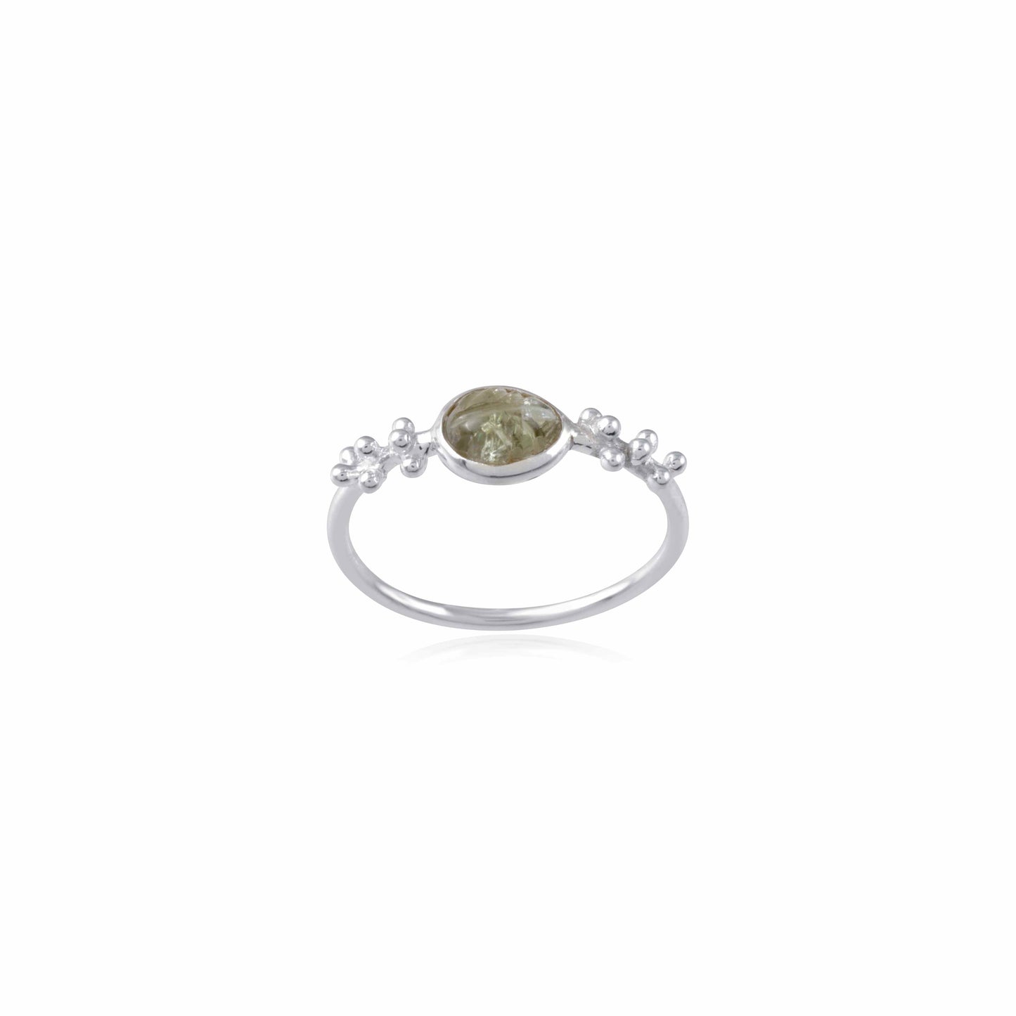 Modern Style Gemstone Ring With 925 Sterling Silver