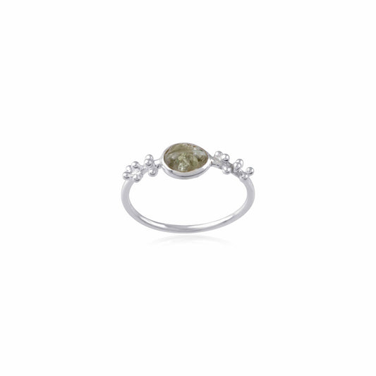 Modern Style Gemstone Ring With 925 Sterling Silver
