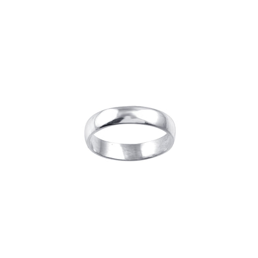 925 Sterling Silver Simple Plain Silver Ring