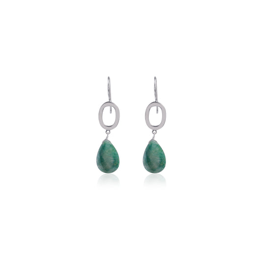 925 Silver Single Stone Earring