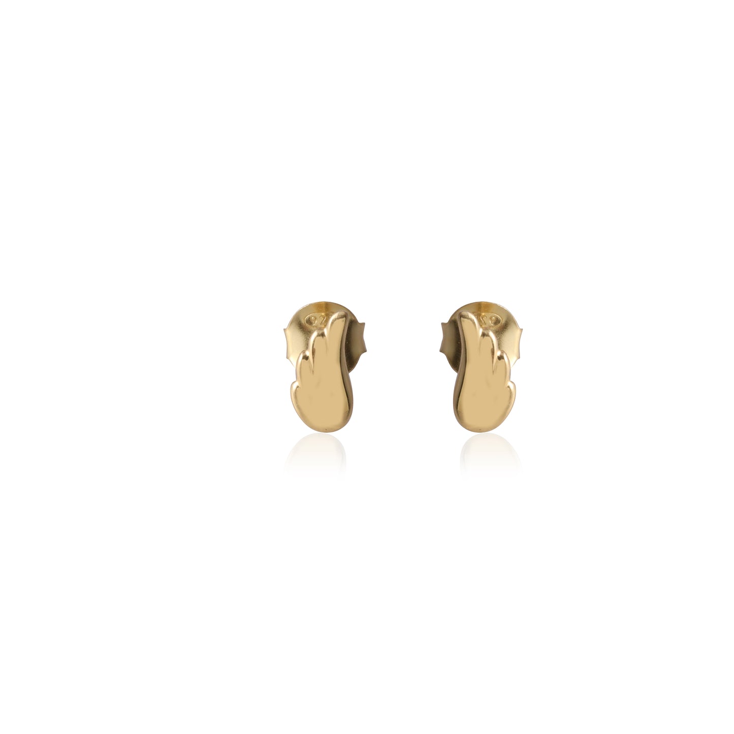 925 Silver Plain Stud Earring