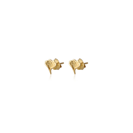 925 Silver Plain Gold Stud Earring