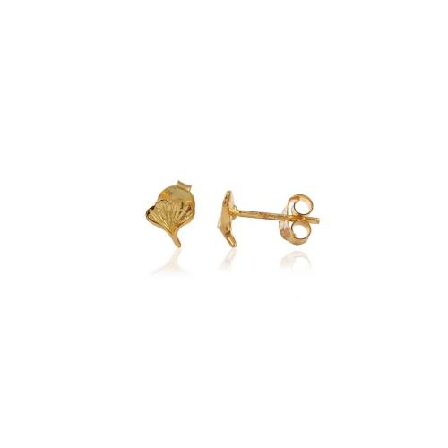 925 Silver Plain Gold Studd Earring