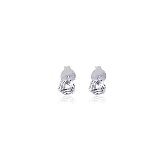 925 Silver Plain Studd Earring