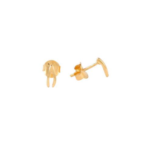 925 Silver Plain Studd Earring