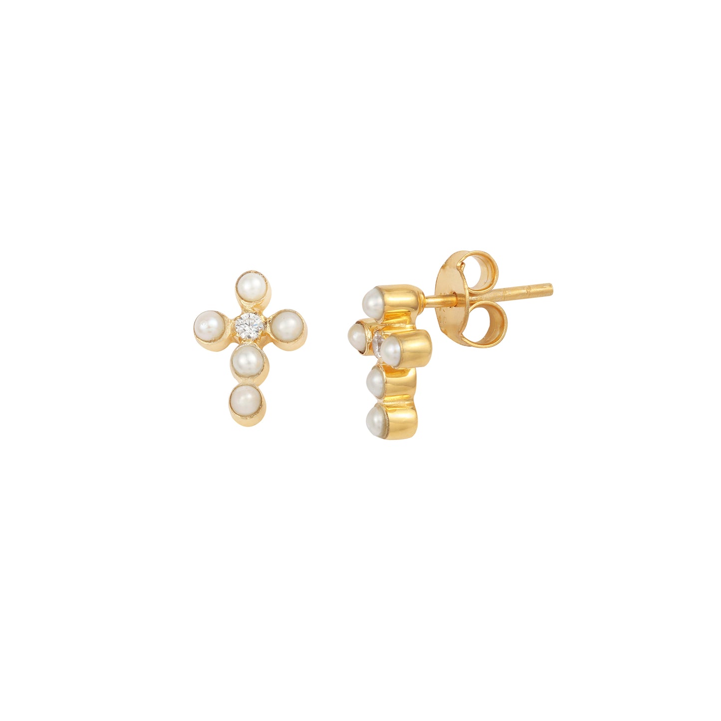 Multi Gemstone Gold Shiny Silver Earring