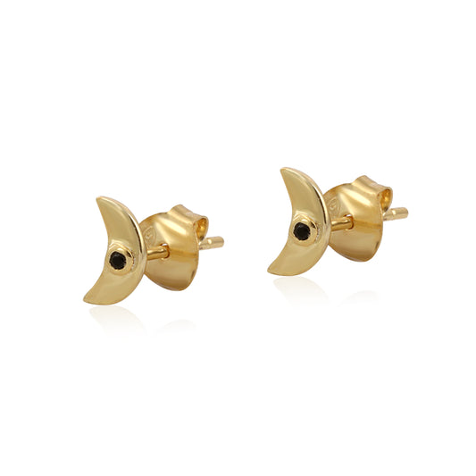 925 Silver Black Onyx Stud Earring
