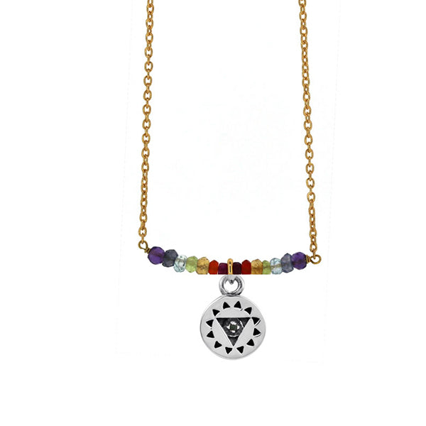 Mix Stones Silver Necklace with 925 Sterling Silver