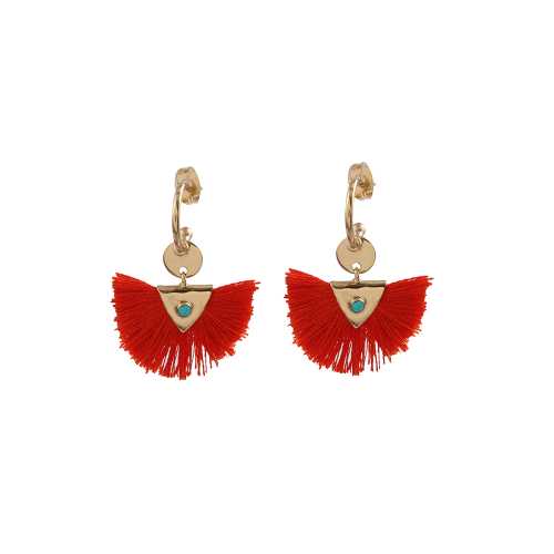 925 Sterling Silver Thread Earring With Turquoise Gemstone