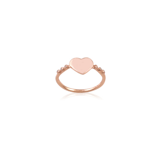 Silver Plain Ring With Stone