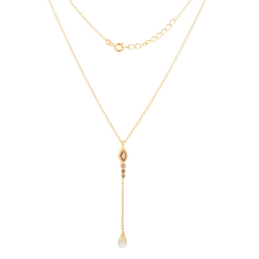 Gemstone Necklace with 925 Sterling Silver