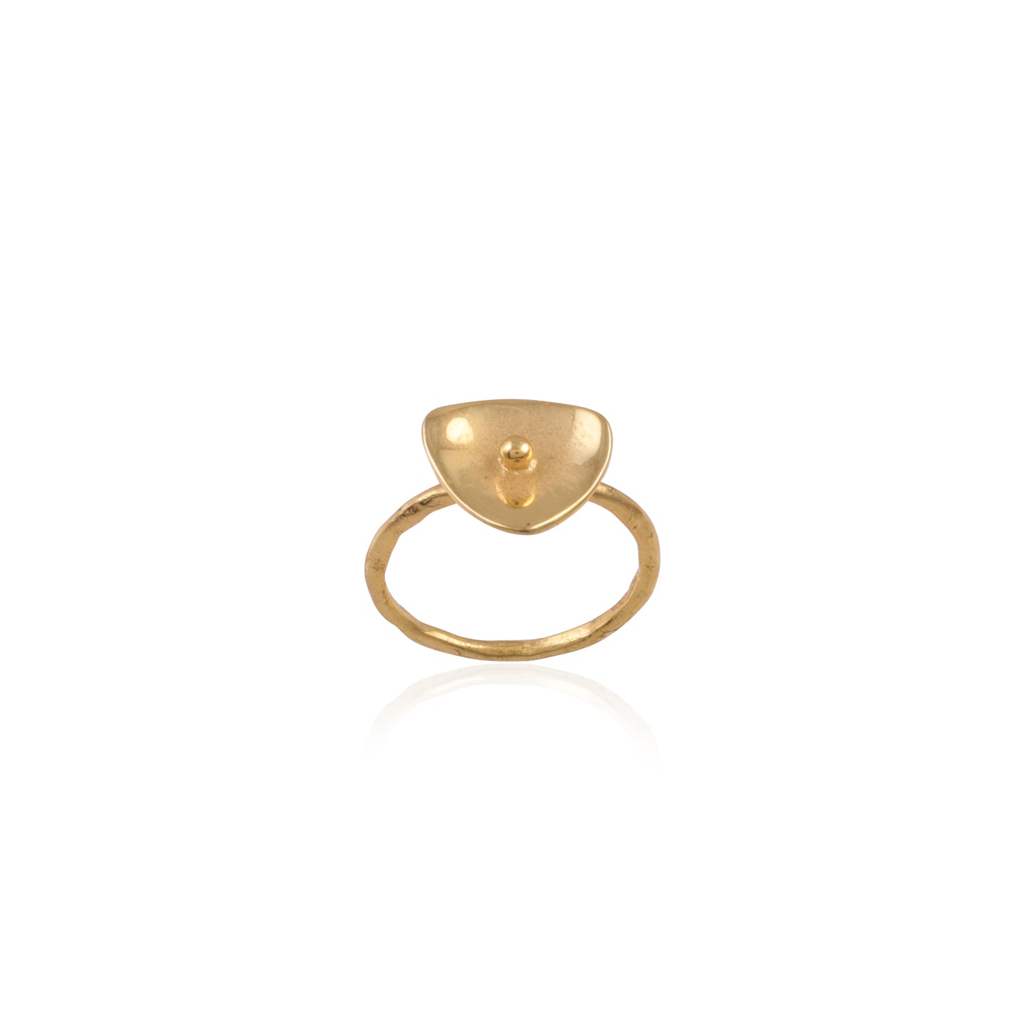Stylish Gold Platted Silver Ring With 925 Sterling Silver