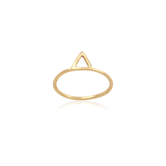 925 Sterling Silver Triangle Shape Plain Silver Ring