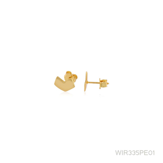Modern Design Gold Platted Silver Earring made with 925 Sterling Silver