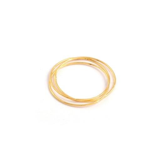 Plain Multi Wire Silver Ring with 925 Sterling Silver