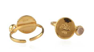 925 Sterling Silver  Curving Stone Silver Ring